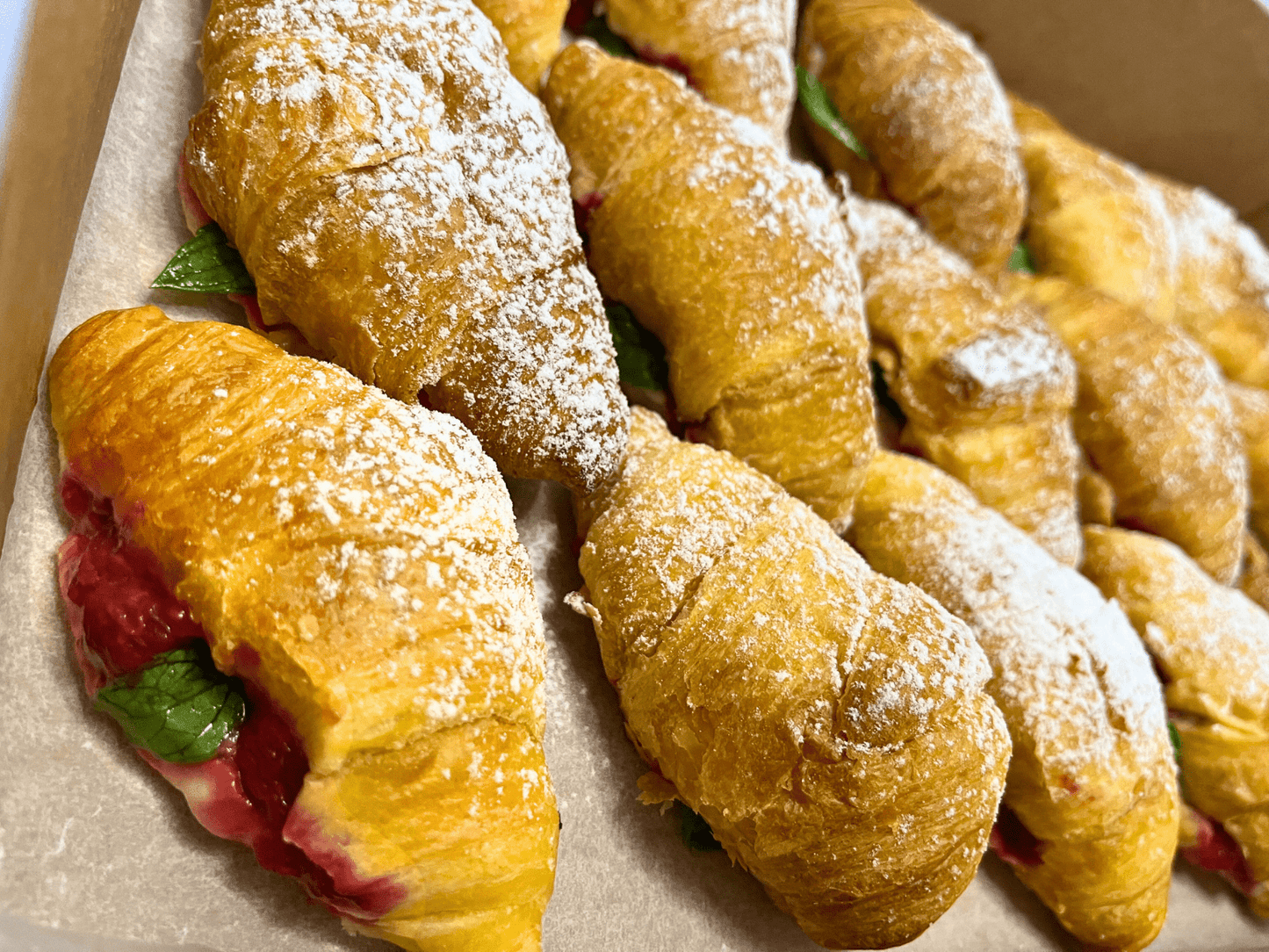 Raspberrie Custard Croissant Box - Box Catering