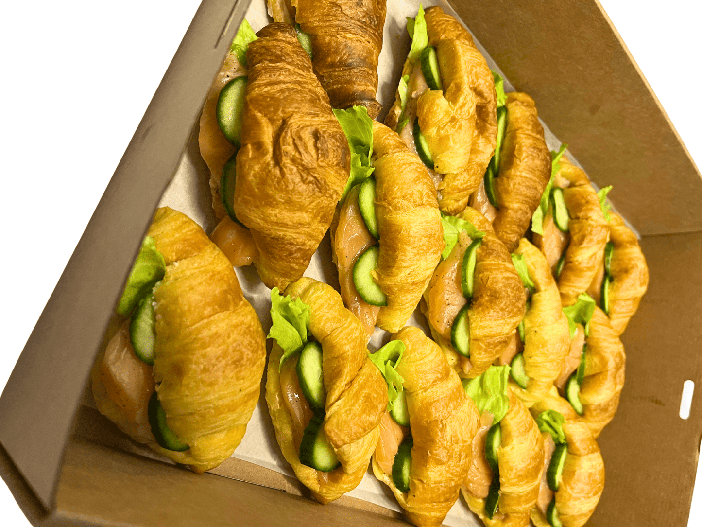 Salmon Croissant Delight Box - Box Catering