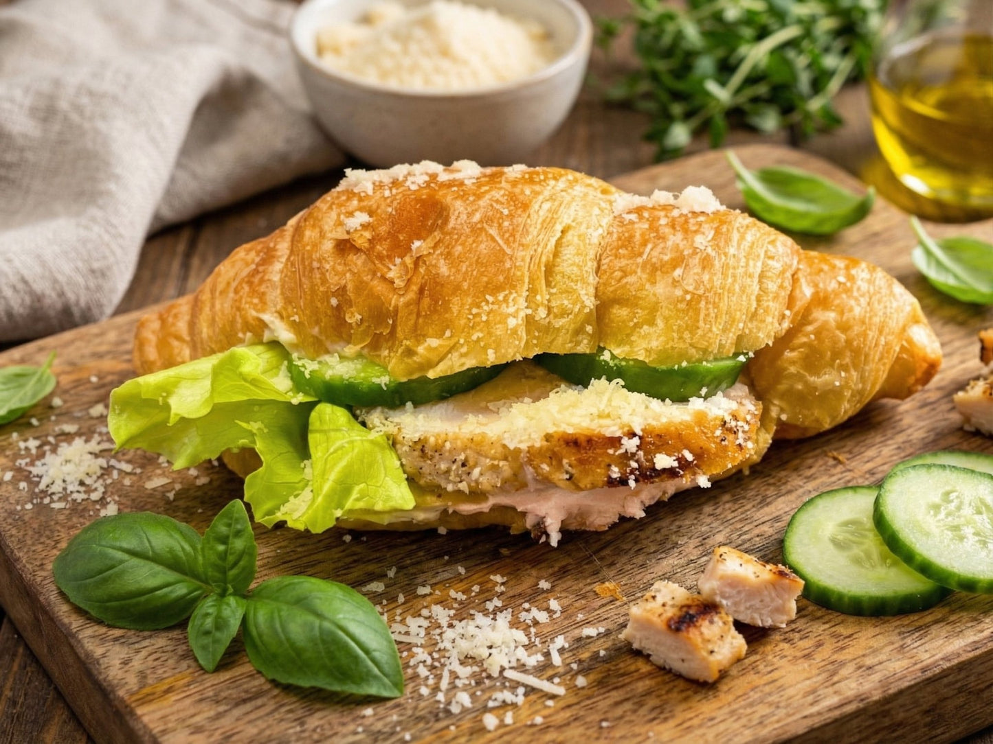 Chicken Parmesan Croissant Box - Box Catering
