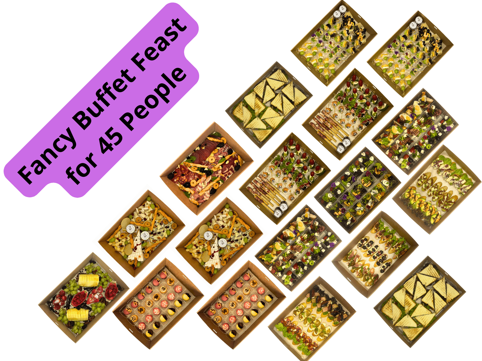 Fancy Buffet Feast for 45 People - Box Catering