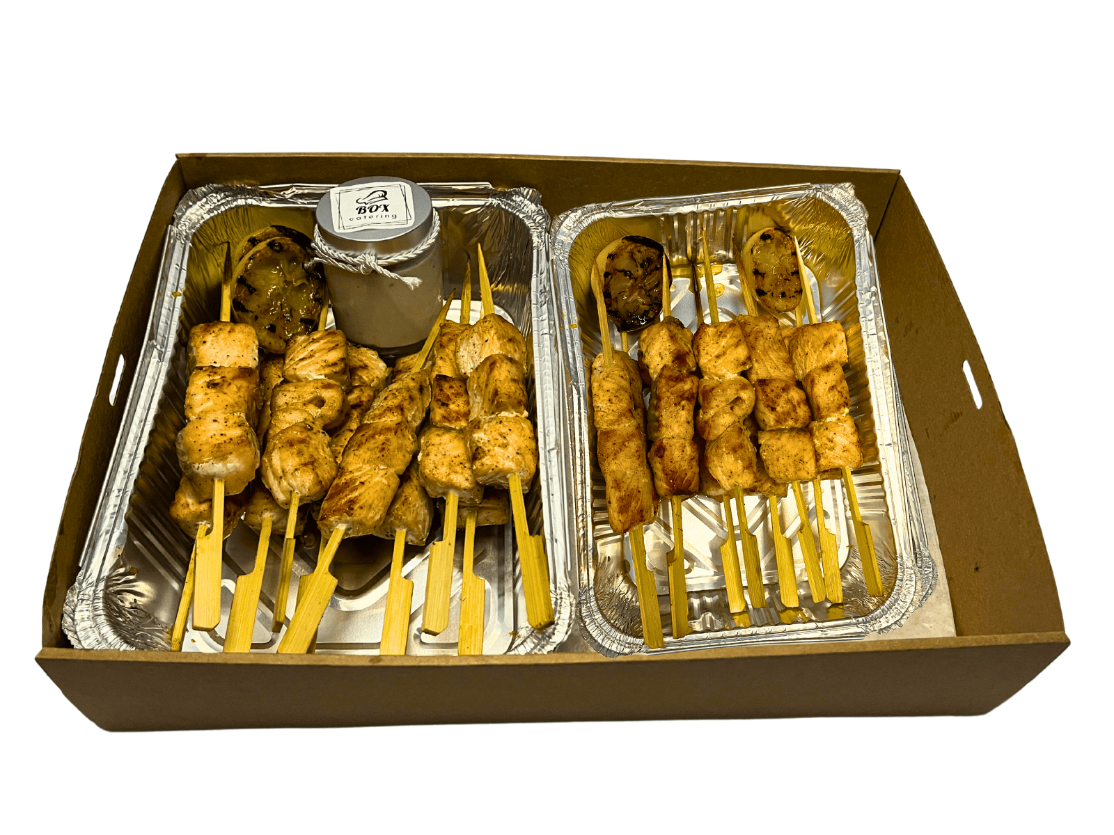 Grill Salmon Skewers Box - Box Catering