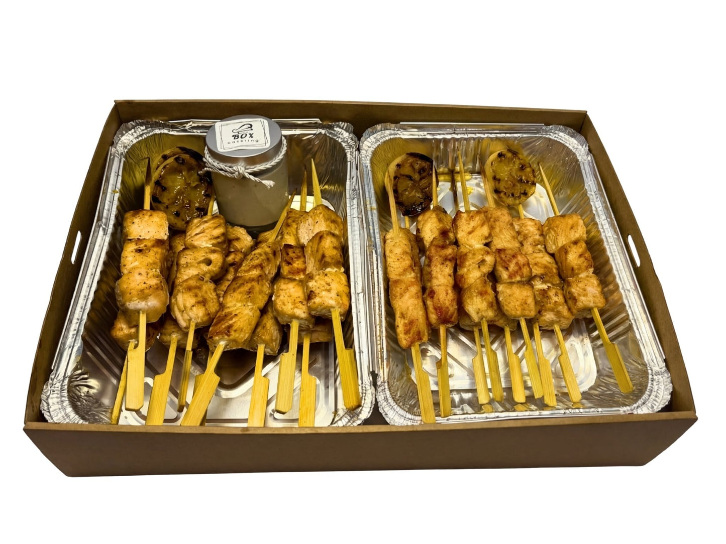 Grill Salmon Skewers Box - Box Catering