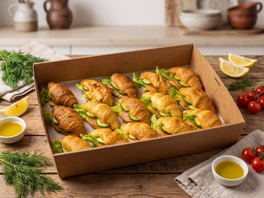 Salmon Croissant Delight Box - Box Catering