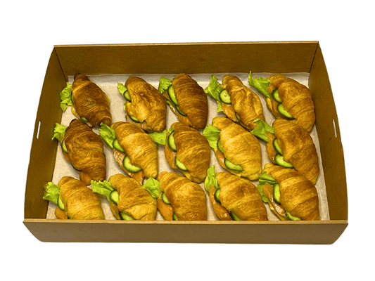 Salmon Croissant Delight Box - Box Catering